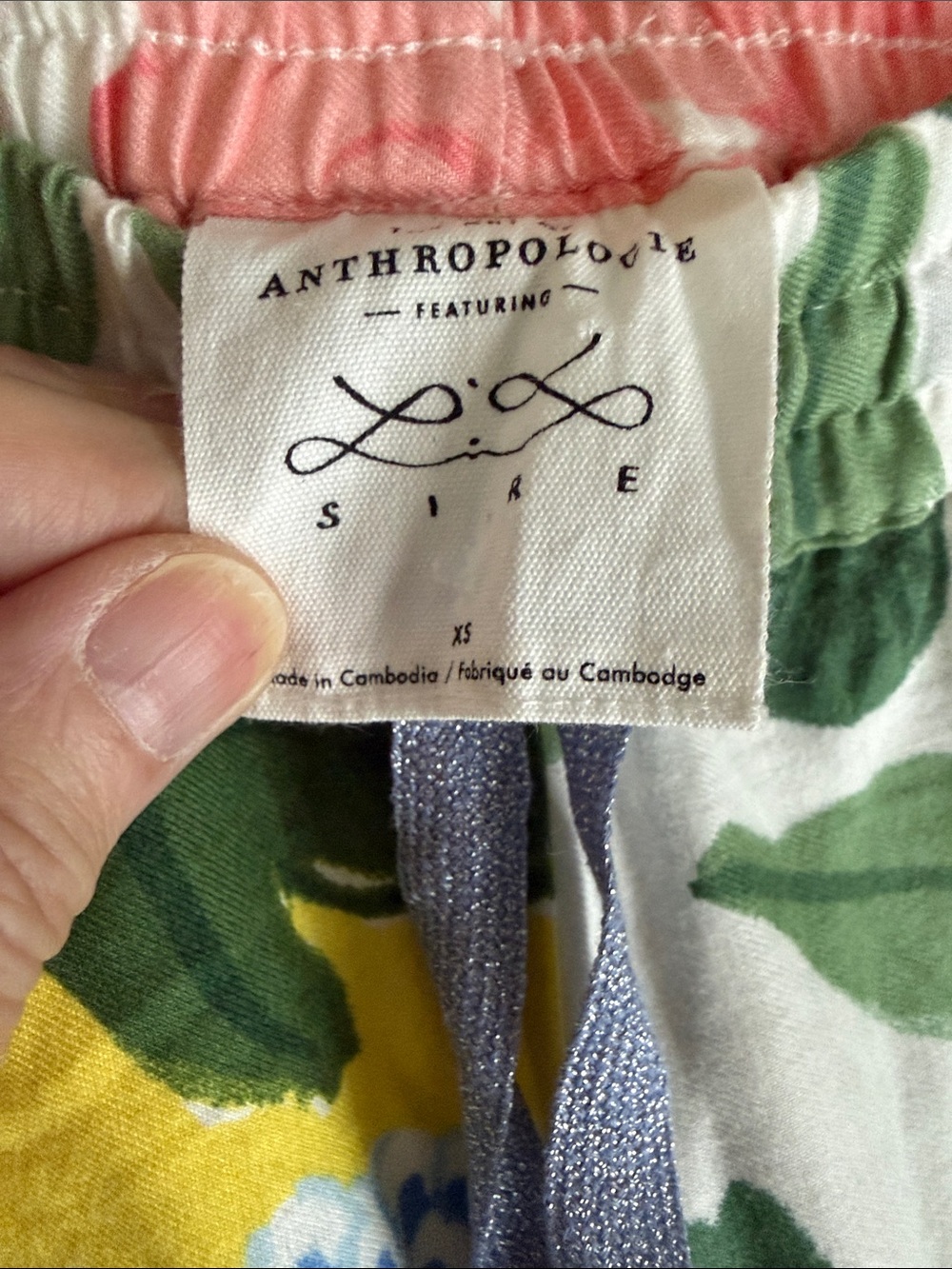 Anthropologie Multicolor Floral & Tiger Print Pajama Pants or PANTS - Picture 3 of 3